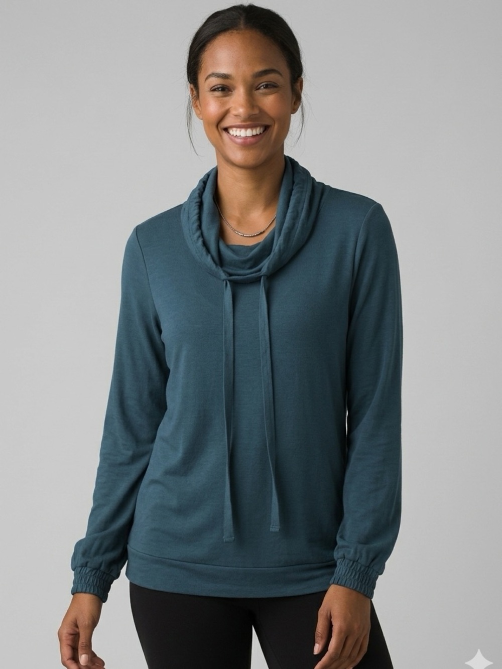 Lou & Grey Sweatshirt Women's Size XS Blue Turtleneck